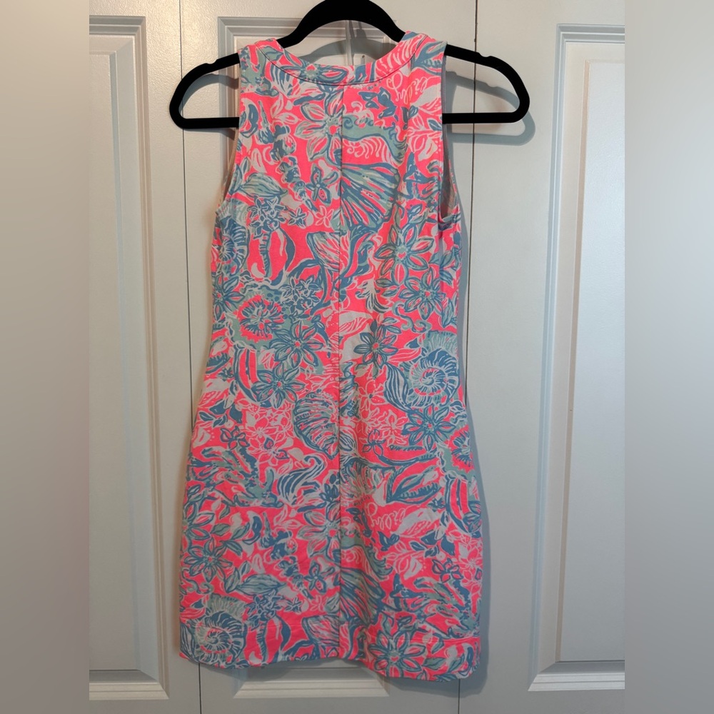 Lilly Pulitzer Womens Estrada Summer Siren French Terry Shift Dress XS - Picture 5 of 7